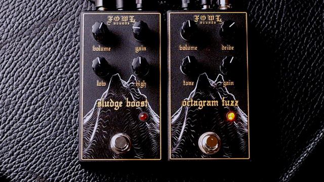 Harsh Tones || Fowl Sounds Octagram Fuzz + Sludge Boost || 187 Series || Bass & Guitar Pedal Demo смотреть онлайн