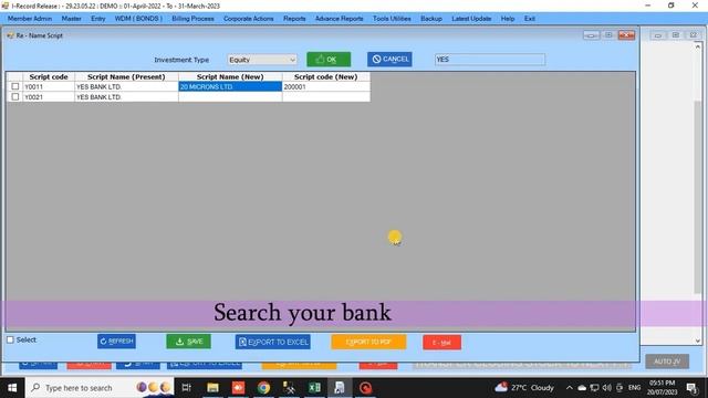 How to Rename Scrip Name (Manually) in iRecord Software | Step - by - Step Guide смотреть онлайн