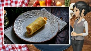 Блины с фаршем и сыром