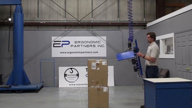 Side Box Lifter with Gorbel Easy Arm