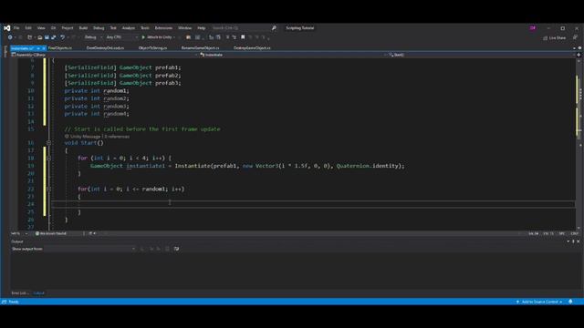 How to Instantiate Game Objects into your Scene in Unity Scripting