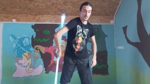 Как научиться крутить стафф (Девятка)