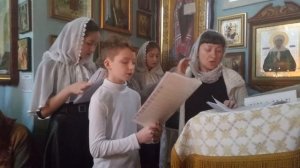 Благослови душе моя Господа.1й антифон. Дети поют на службе.