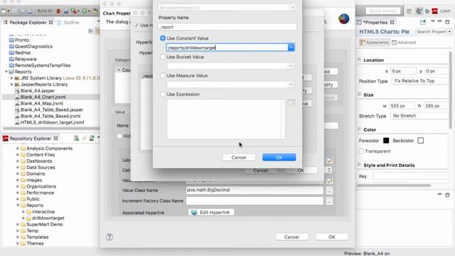 TIBCO Jaspersoft Studio Pro HTML 5 Hyperlinks