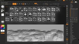 30 Stone and brick brushes for Zbrush