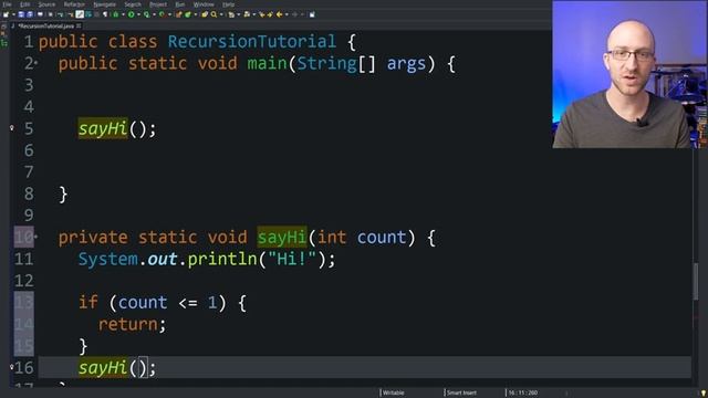 Recursion in Java Full Tutorial - How to Create Recursive Methods
