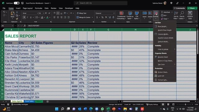 How to auto adjust the column width and row height in Excel смотреть онлайн