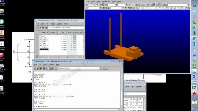 Guide to draw the Legs for Windmodel Vessel in Napa 2009 - Software training