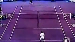 Pete Sampras great shots selection against Marcelo Rios (Stuttgart indoor 2001 3R)