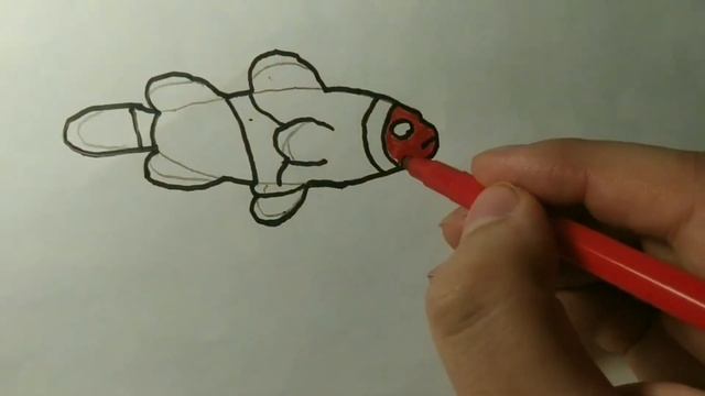 Как рисовать мультик для детей рыба клоуны How to draw a cartoon for kids clown fish смотреть онлайн