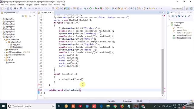 Use of Collection class (HashSet) | Spring Core Tutorial in Hindi | #8