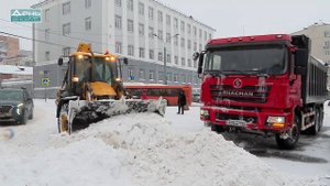 Уборка снега в Нижнем Новгороде с ночи 19 января
