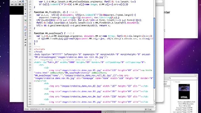 Nested Table Navigation - HTML