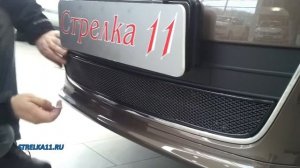 Защита радиатора Premium для VOLKSWAGEN TIGUAN (Черный) - strelka11.ru