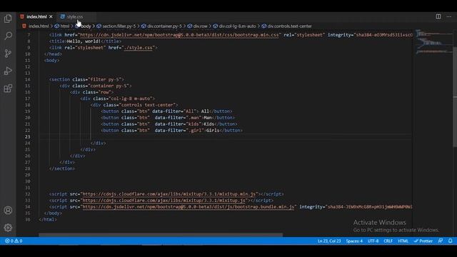 How To Create Portfolio Filterable Gallery Using HTML & CSS || Mixitup jquery