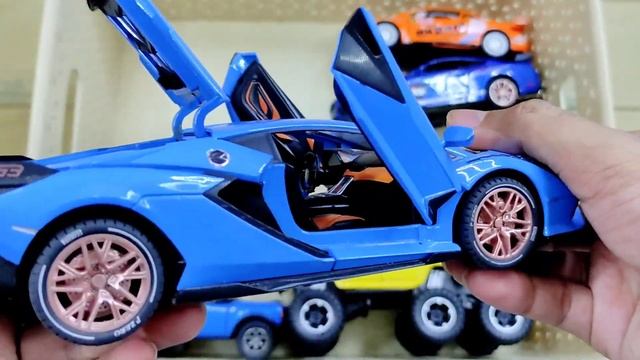 A Box Full of Cars, Roll Royce, Porsche, Land Cruiser, Lamborghini, Ford Mustang, Bugatti, Marcedes