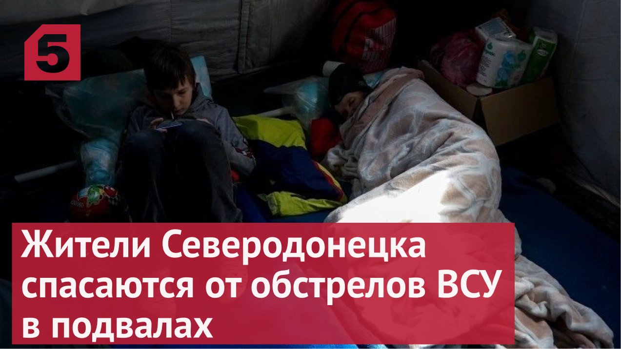 Жители Северодонецка спасаются от обстрелов ВСУ в подвалах