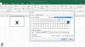 How to type X-BAR in Excel