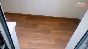 Остекление и отделка  П-образного балкона