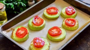 Кабачки с сулугуни в духовке