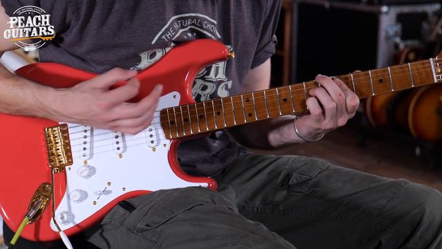 No Talking...Just Tones | Fender Custom Shop 57 Stratocaster NOS Fiesta Red w/Gold Hardware смотреть онлайн