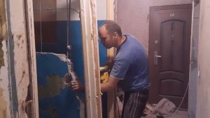 Перепланировка квартиры ванной и туалета  Сносим стену