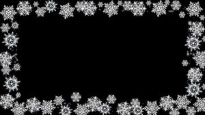 Рамка снежинки на прозрачном фоне с блестками - для видеомонтажа. | Футаж рамка для видео фон