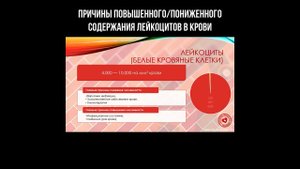 Причины повышенного/пониженного содержания лейкоцитов в крови