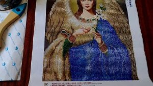 Ангел хранитель. Алмазная мозаика 24/34 см      Guardian angel. Diamond mosaic 24/34 cm
