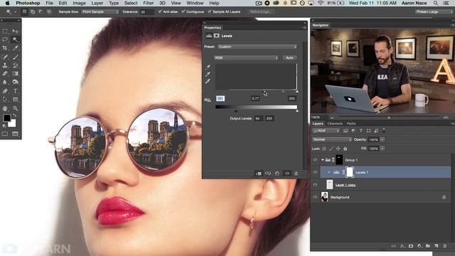 How to Add a Reflection to Sunglasses in Photoshop смотреть онлайн