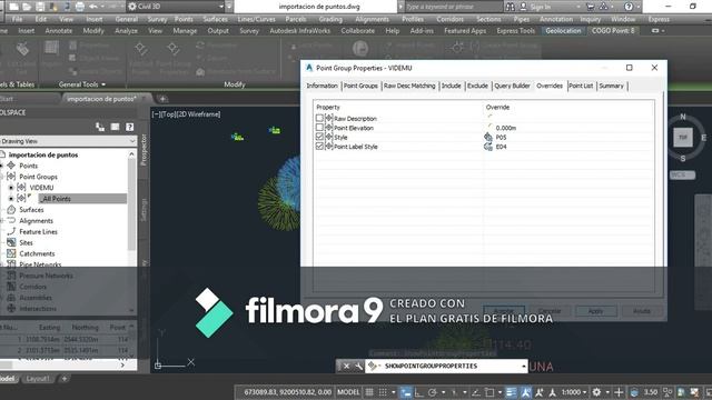 IMPORTACIÓN DE PUNTOS- CIVIL 3D 2019 смотреть онлайн