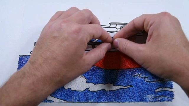 Раскраска для детей Учим цвета Раскраска песком Как раскрасить корабль Детское видео смотреть онлайн