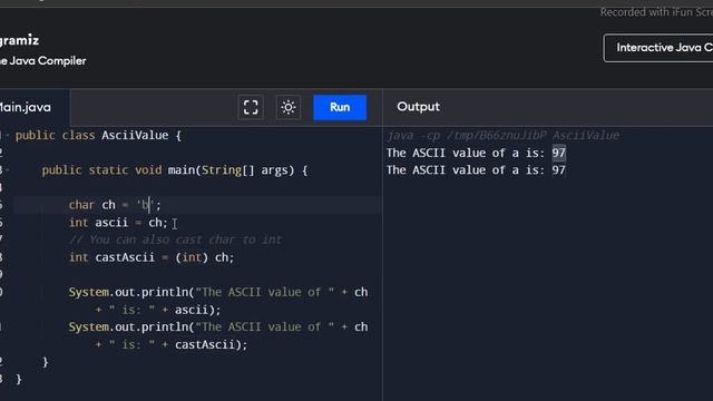 Java Program to Find ASCII Value of a character | in Tamil | Simple Program | Interview Questio