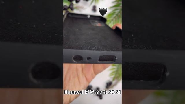 Чехол бампер Silicone Case для Huawei P Smart 2021 (черный)