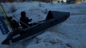 Подъём в гору на аэролодке Манёвр