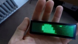 Светодиодный бейдж, Бегущая строка 96х30мм B1248