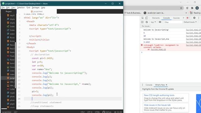 BASIC JAVASCRIPTING