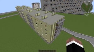 Советский город в Minecraft \12/ Диагональная пятиэтажка