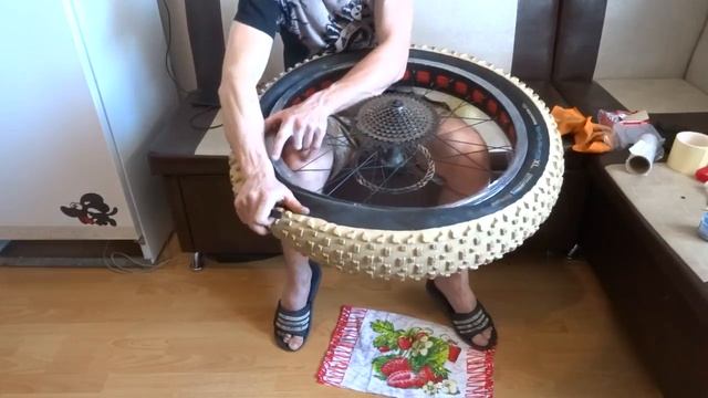 Фэтбайк, бескамерка-хитрости установки. Лёгкий способ для новичков и криворуких). #fatnakat
