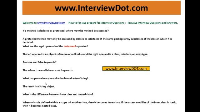 Top Core Java Interview Question and Answer Job Interview 16