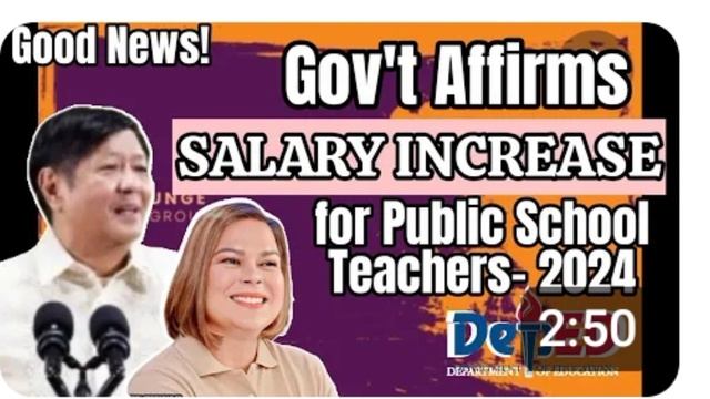 GOOD NEWS! HB 8081 TEACHERS  OTHER GOVERNMENT EMPLOYEE SALARY INCREASE 2024