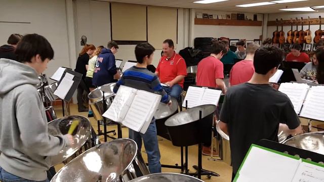 Old Mill High school practicing Rainorama by Gary Gibson смотреть онлайн