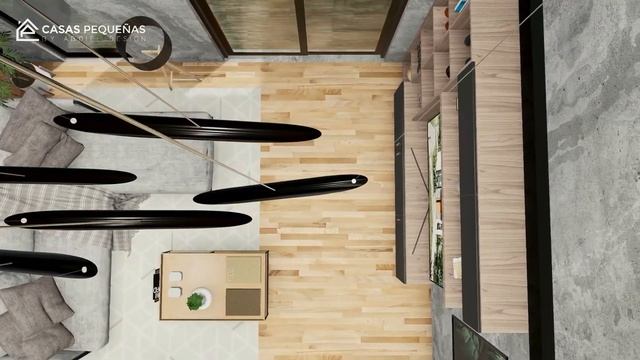 CASA tipo LOFT estilo INDUSTRIAL, plano de LOFT INDUSTRIAL смотреть онлайн