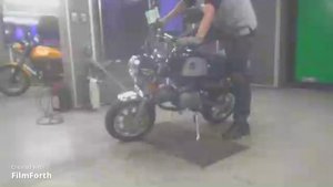 Мопед minibike дорожный Honda Monkey Gorilla рама AB27 мини-байк пробег 104 км черный серебристый