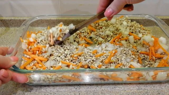 Перловка с курицей в духовке /Простой рецепт без заморочек / Вкусно и стройно