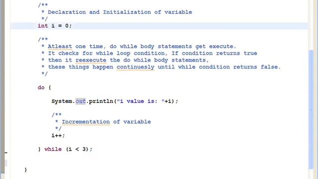 Do While Loop Example