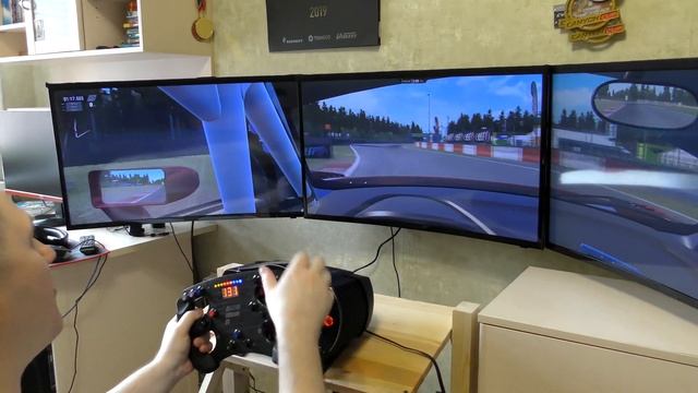 triplescreen Собираем запускаем ТРИПЛСКРИН для гонок в гостях у симрейсера! часть 2