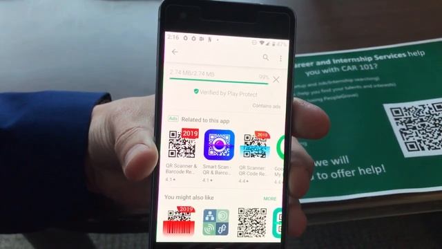 How to use a QR Reader / Scanner on Android