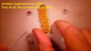 Colgante Cruz Apayala Swarovski Beaded Cross Pendant Tutorial