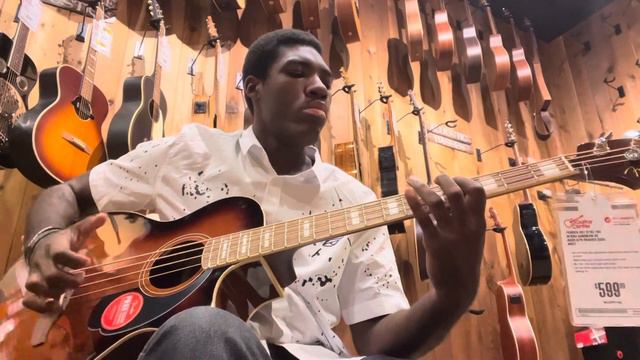 Slapping on an acoustic bass смотреть онлайн